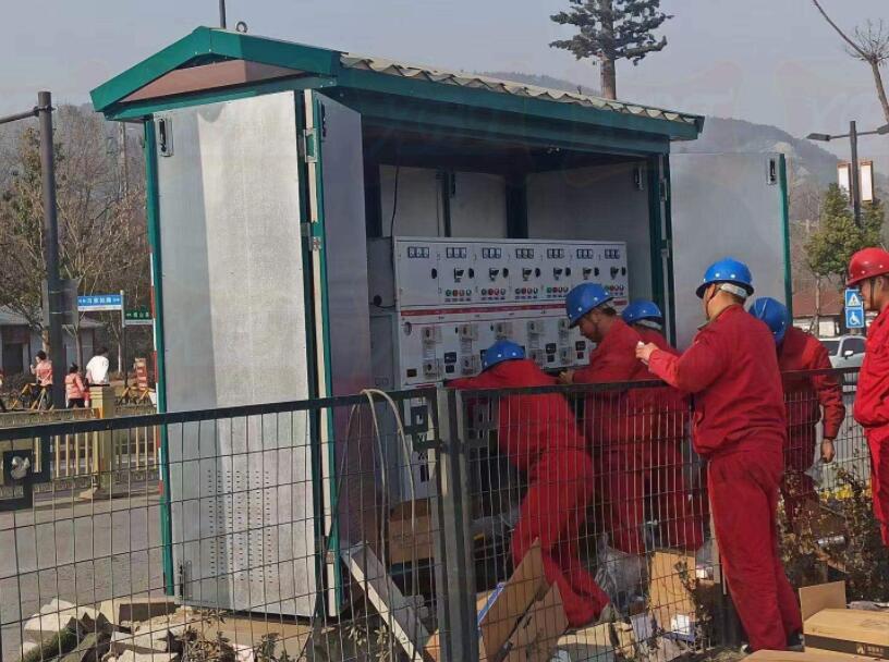 (二進(jìn)四出+PT）10KV戶外開閉所完工